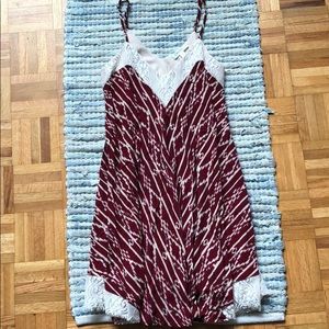 Cute crimson springtime dress